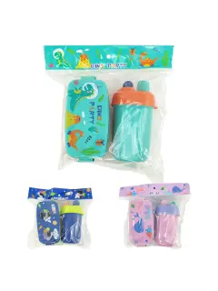 LONCHERA ESCOLAR (PCTG) "FK" ANTIBACTERIAS 600CC.PQ.1PZ.PLASTICO DOBLE COMPART.C/COOLER