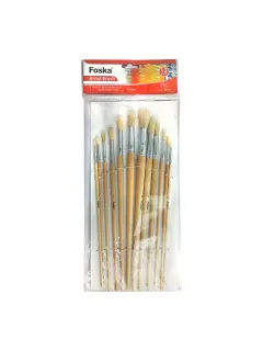 SET PINCELES ARTISTA CERDA FK REDONDO MANGO CORTO BL.12PZ.SURT.#1 AL 12