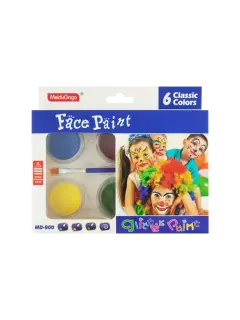 PINTURA FACIAL-CORPORAL FK PASTILLAS CJ.6 COL.24CC.SOLIDOS C/PINCEL