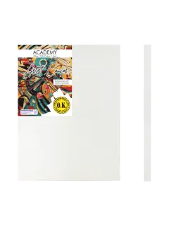 LIENZO C/BASTIDOR C/CUÑAS `SA` 1.8 GRAPA REVERSO PQ.1pz.ACADEMY 280gr. 60x80cm.(24x31")