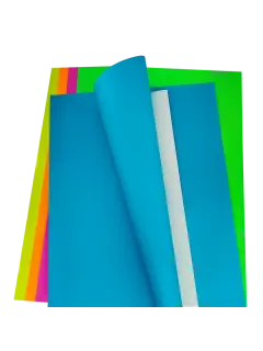 CARTULINA FLUORESCENTE `OK` SIMPLE FAZ 170GR.PQ.10PZ.50X70CM.NEON