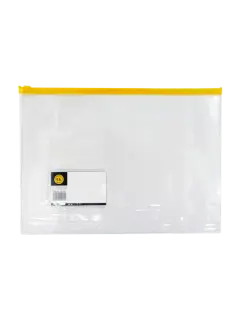 SOBRE PLASTICO (PPO) `OK` A4/ OFICIO PQ.10pz.C/CIERRE 33x24cm.COL.SURT.