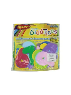 FOAMY SIGNOS "KT" NUMEROS BL.36PZ.GDE.12X9CM.COLORES SURT.