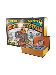 MASAS SET P/MANUALIDADES MB ET.1st.ARTISTICO C/24 COLORES SUPER PLASTILINA WOW EFECTS