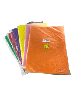 FOAMY (EVA) TEXTURIZADO TOALLA "KT" FANTASIA FRANJAS PQ.5PZ.40X60CM.PAÑOXGAMA TM