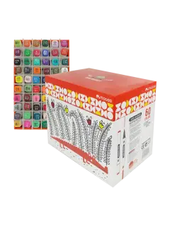 MARCADOR P/DISEÑO GRAFICO `MB` TWIN MARKER CINCEL+FINO ST.60pz.COL.SURT.