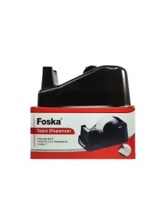 DISPENSADORA DE TIRRO/TAPE `FK` ANCHO 19MM.(3/4") EP.1PZ.CORE 25MM.(1") NEGRO