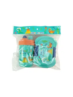 LONCHERA ESCOLAR (PCTG) "FK" ANTIBACTERIAS 600CC.PQ.1PZ.PLASTICO SIMPLE COMPART.C/COOLER