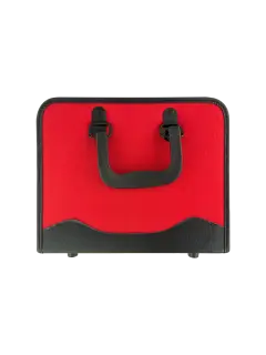 PORTAFOLIO `OK` ARTISTICO DELUXE 43X35X4CM.PQ.1PZ.C/CIERRE+ASA SITETIC ROJO