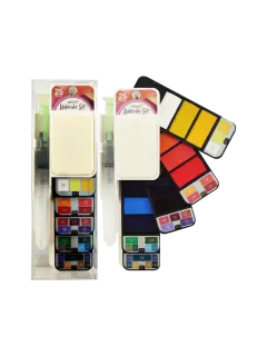PINTURAS SET PROFESIONAL ACUARELA `SA` ET.25pz.x5cc.C/U.EN PASTILLAS COL.SURT.ALTA CONCENTR.