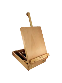 ESTUCHE-CABALLETE ARTISTICO MADERA T/ESTUDIO SA CJ.1PZ.PLEGABLE 26X29X13CM.BARNIZADO