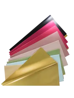 PAPEL FILM COREANO (PPO) OK OUYA BITONO OPACO DORADO PQ.20PZ.59X59CM