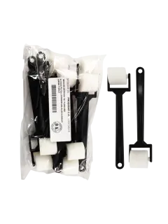 RODILLO SINTETICO `SA` DIAMETRO 25MM.PQ.12PZ.GOMAESPUMA BLANCA/MANGO CORTO