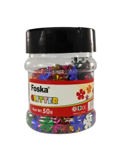 BISUTERIA LENTEJUELAS (PE) `FK` ET.1tr.x70cc.COLOR SURT.DIAM.5mm.FLORES