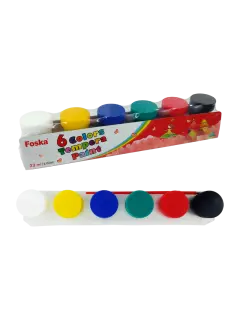 PINTURAS SET ESCUELA TEMPERA FK ET.6pz.x22cc.C/U.COL.SURT.EN TARRITOS/NO TOXICA