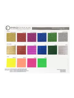 MUESTRARIO PRODIMARCA CARTULINA "ONDA" MICROCORRUGADA CRISTAL GLITTER