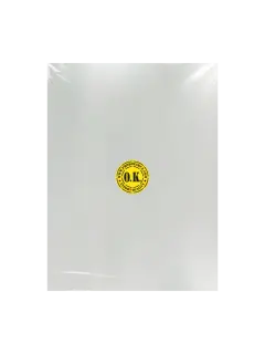 LAMINA DE ACETATO (PVC) `OK` CRISTAL SKY CAL.0,30MM.60X45CM.PQ.12PZ.