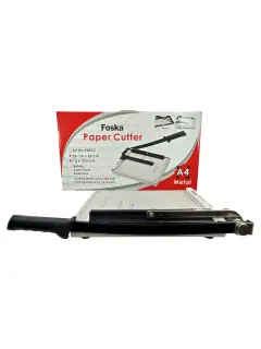 GUILLOTINA BASE DE METAL FK 30cm.(12") CJ.1pz.RETICULADA C/REGLA Y PISAPAPEL