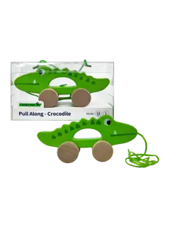 JUEGO DIDACTICO KC CON RUEDAS COCODRILO P/HALAR P/18 MESES O +.JG.1kt.1pz.MADER.ENEBRO