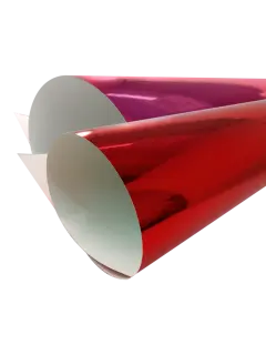 CARTULINA DOBLE FAZ F/V `OK` C.14/230GR.PQ.10PZ.50X70CM.METALIZADA ESPEJO