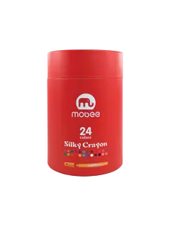 CREYONES SINTETICOS MB CJ.1st.24 COL.SILLKY-ACUARELABLE RETRACTIL LARGO 130mm.