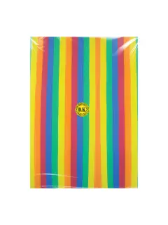 FOAMY (EVA) C/M RAYADO "KT" FRANJAS PQ.5PZ.40X60CM.MULTICOLOR ARCOIRISXGAMA TV