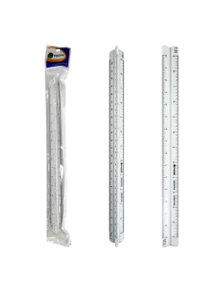 ESCALIMETRO PLASTICO ABS `PZ` 1:20-25-50-75-100-125 BL.1pz.ESTUDIO