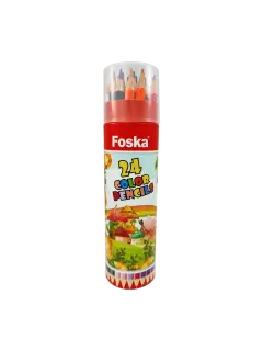 CREYONES/LAPIZ DE COLORES `FK` HEXAGONAL PROFESIONAL TB.24PZ.MINA DIAM.2,5MM.