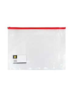 SOBRE PLASTICO (PPO) `OK` EXT.OFICIO PQ.10pz.C/CIERRE 39x29cm.COL.SURT.