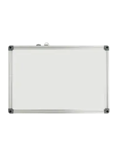 PIZARRA BLANCA `OK` 45x30cm.CJ.10pz.MARCO ALUMINIO