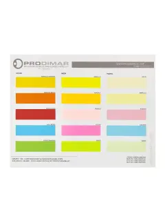 MUESTRARIO PRODIMARCA PAPEL "BOND" PARA FOTOCOPIA/INK-JET COPYCOLOR