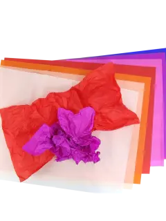 PAPEL SEDA COLOR `OK` 17GR.50X70CM.PQ.100PZ