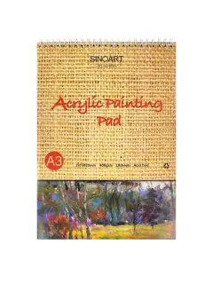 BLOCK ARTISTA PINT.ACRILICA `SA` 400gr.10hj.30x42cm.PQ.1pz.ACRYLIC/TEXTURA MEDIA/ESPIRAL