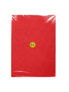 FOAMY TEXTURIZADO TOALLA `OK` COLOR PQ.5pz.40x60cm.4ROJO BANDERA
